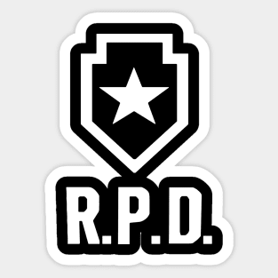 Resident Evil 2 (REimagined RPD Logo) Sticker